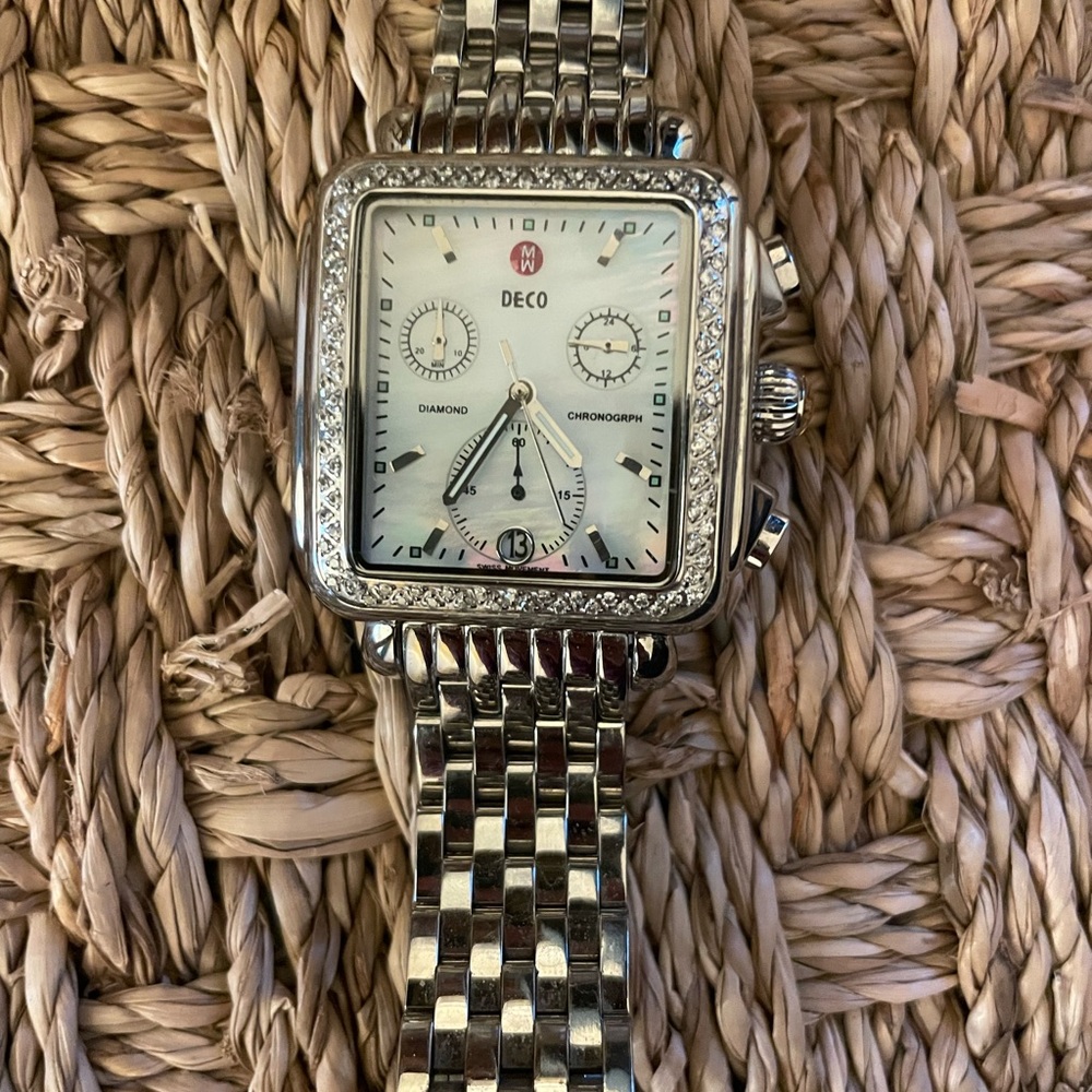🌿authentic michele deco diamond watch gorgeous 🎁 - Picture 7 of 7